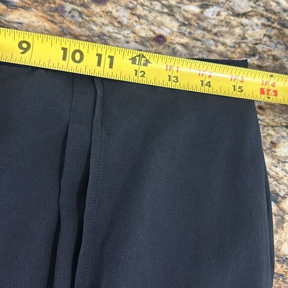 Carlisle Sport Silk Split At Sides Wide Leg High Rise Pants In Black Size M - Picture 10 of 12
